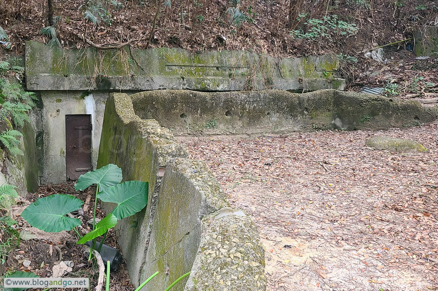 War Time Trail - WNC Gap Station 9 - West Brigade HQ Blast Wall